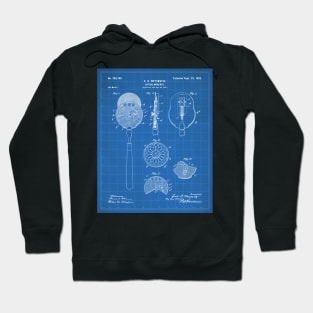 Ophthalmoscope Patent - Optometrist Eye Doctors Office Art - Blueprint Hoodie